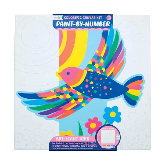 OOLY Colorific Canvas Brilliant Bird Paint-By-Number Kit